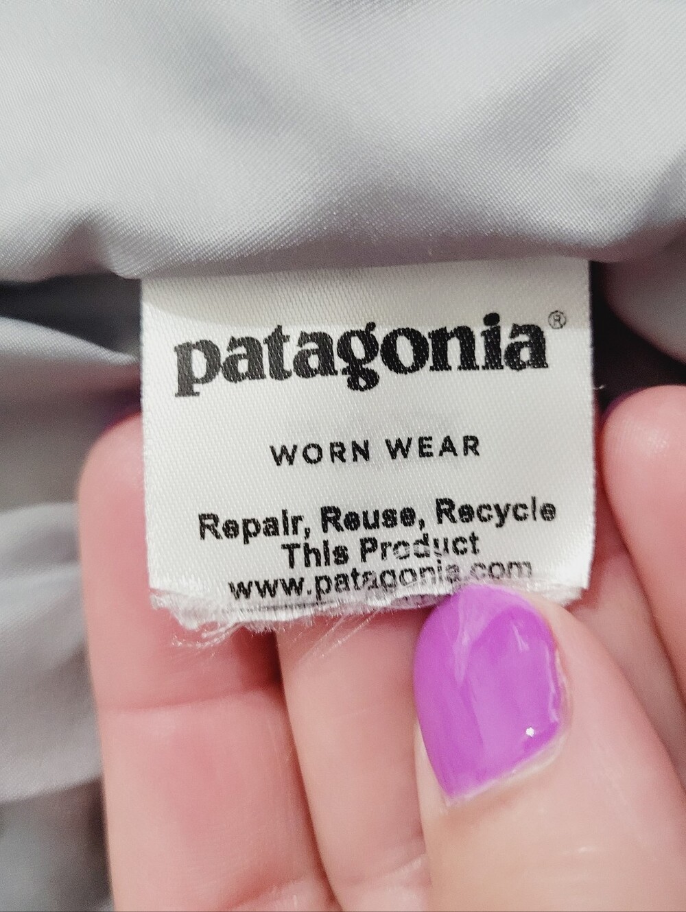 Patagonia Women's Fuzzy Los Gatos Sherpa Fleece Vest Gray Full Zip Medium - Picture 8 of 12